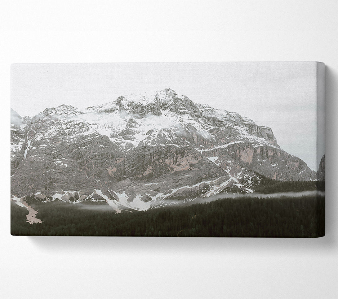  A Canvas Print of White Silent Peaks Canvas Print