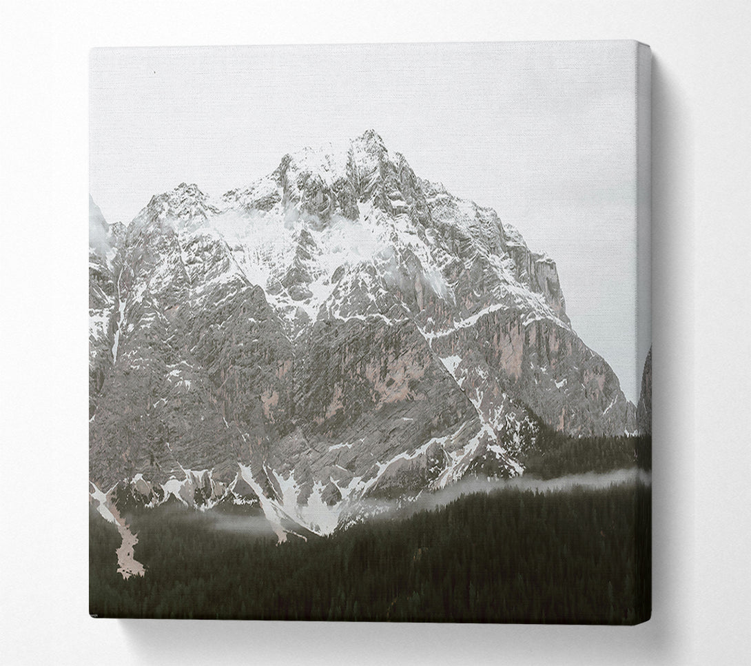  A Canvas Print of White Silent Peaks Canvas Print
