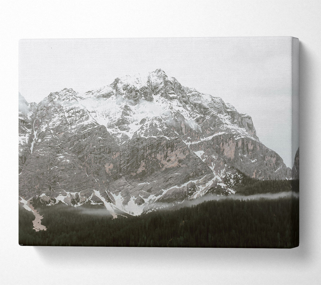  A Canvas Print of White Silent Peaks Canvas Print