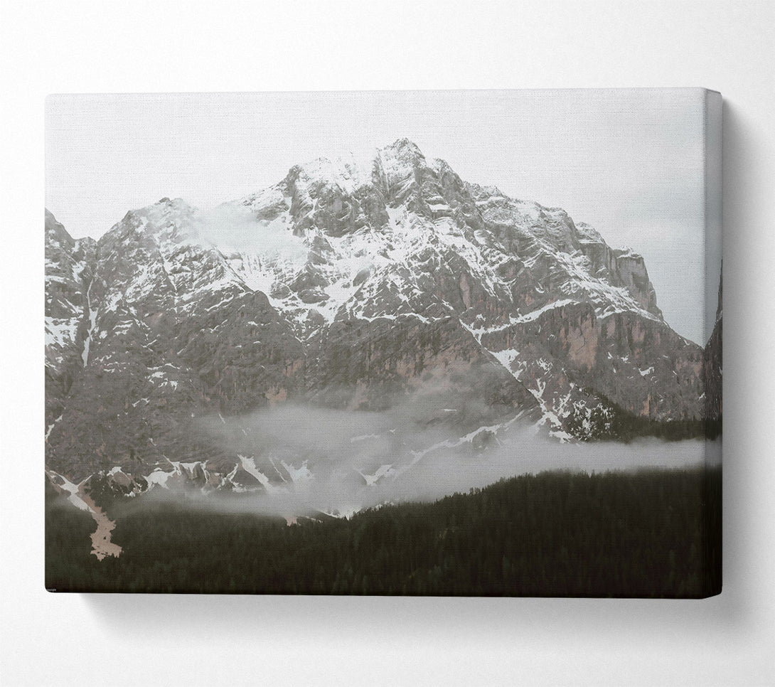  A Canvas Print of White Peaks In Mist Canvas Art