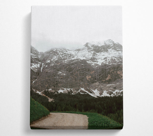  A Canvas Print of Grey Mountain Path Canvas Wall Art