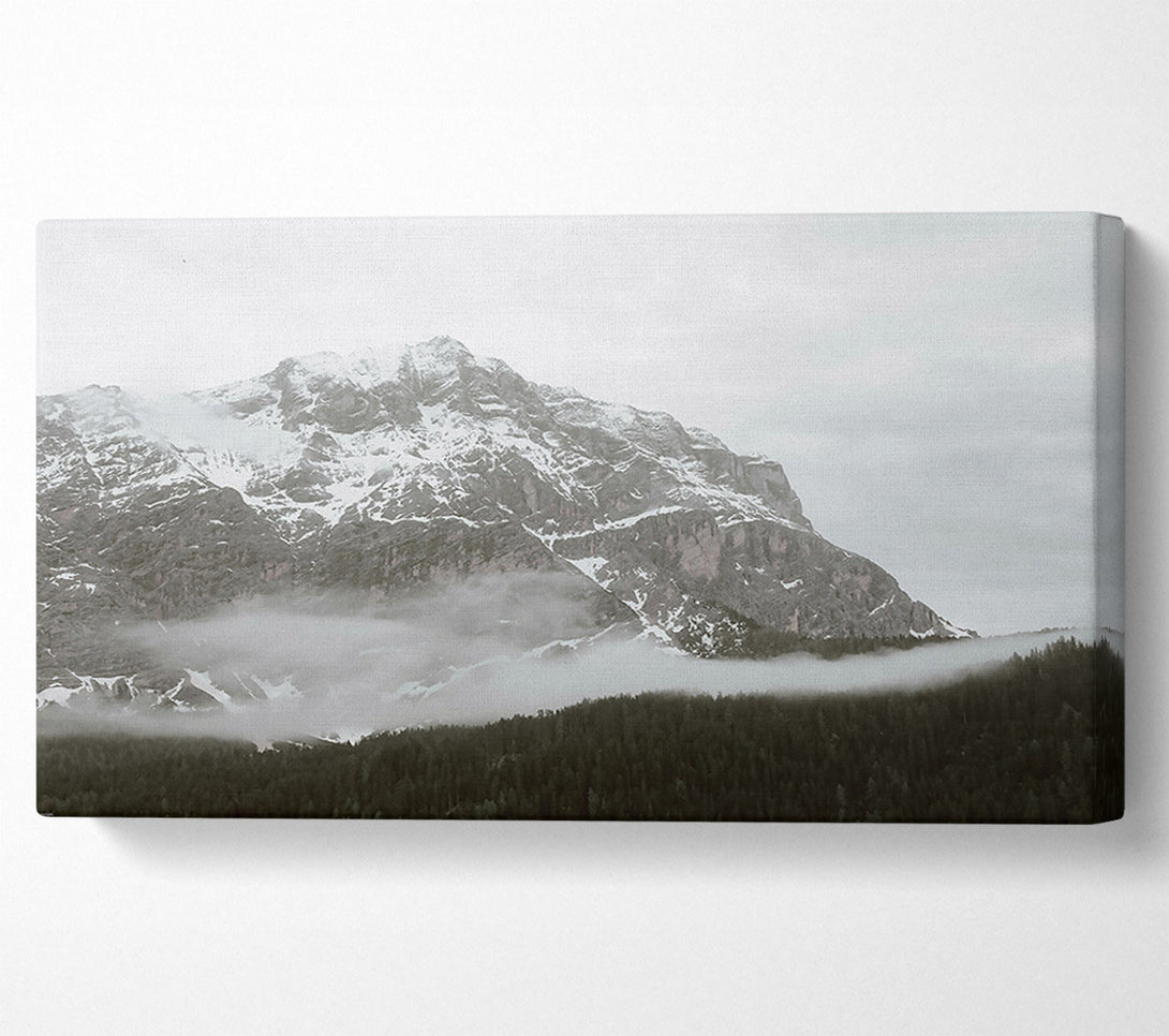  A Canvas Print of White Peak Through Fog Canvas Wall Art