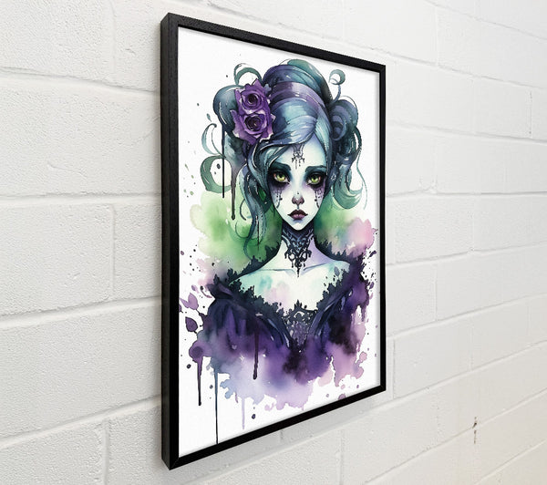 Purple Halloween Girl