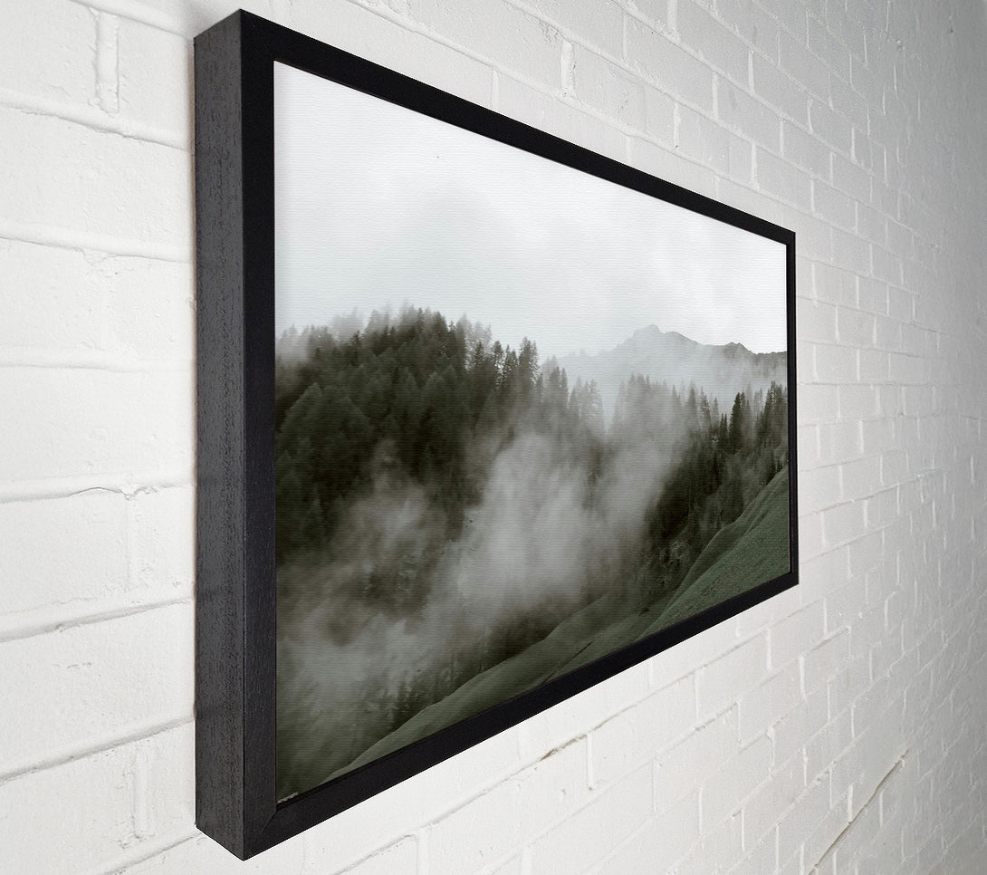  A Canvas Print of Green Misty Hills Canvas Art