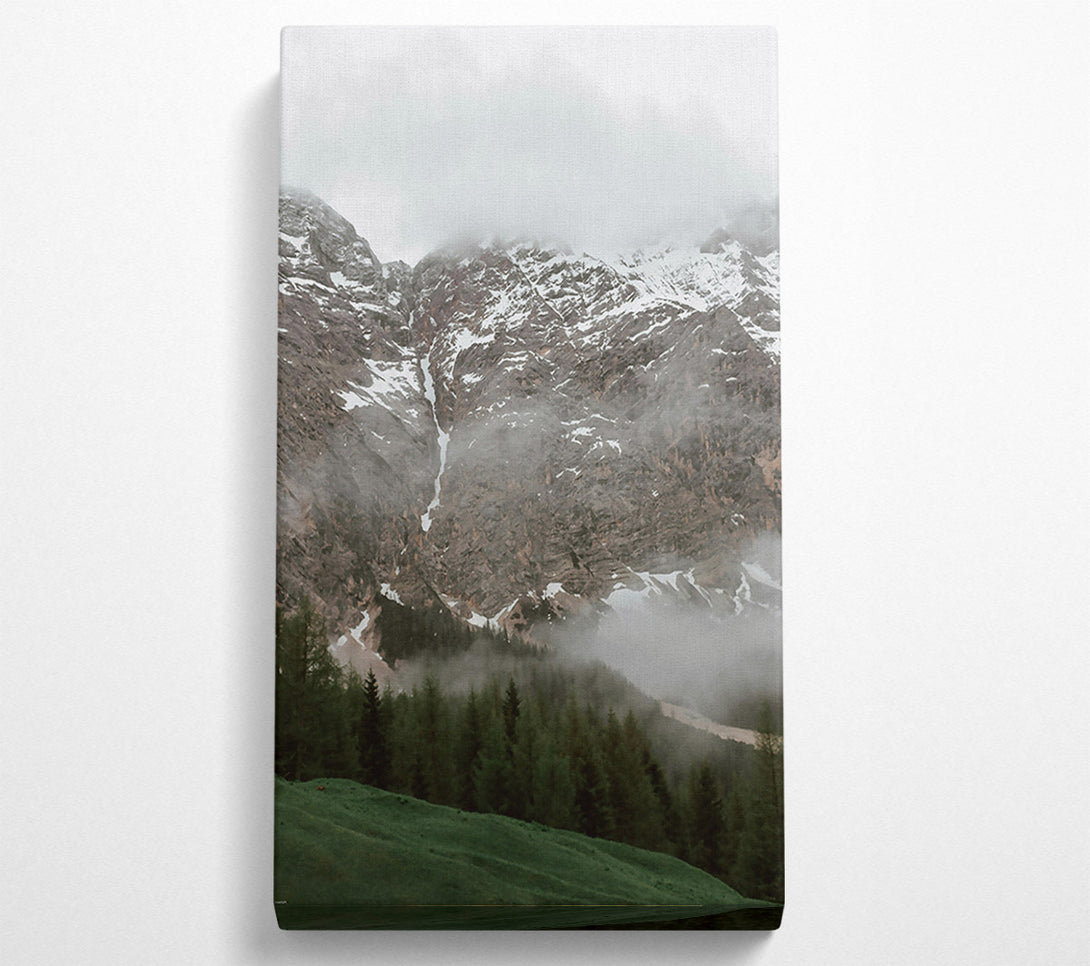  A Canvas Print of Green Mist Mountainside Canvas Wall Art