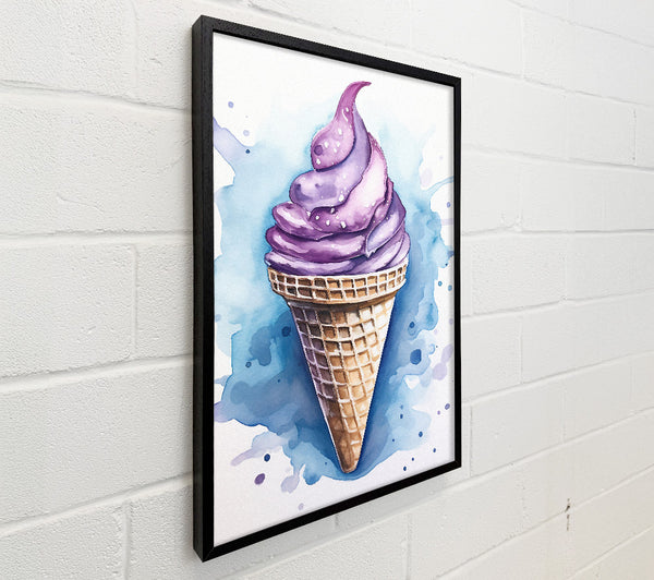 Purple Ice Cream Cone