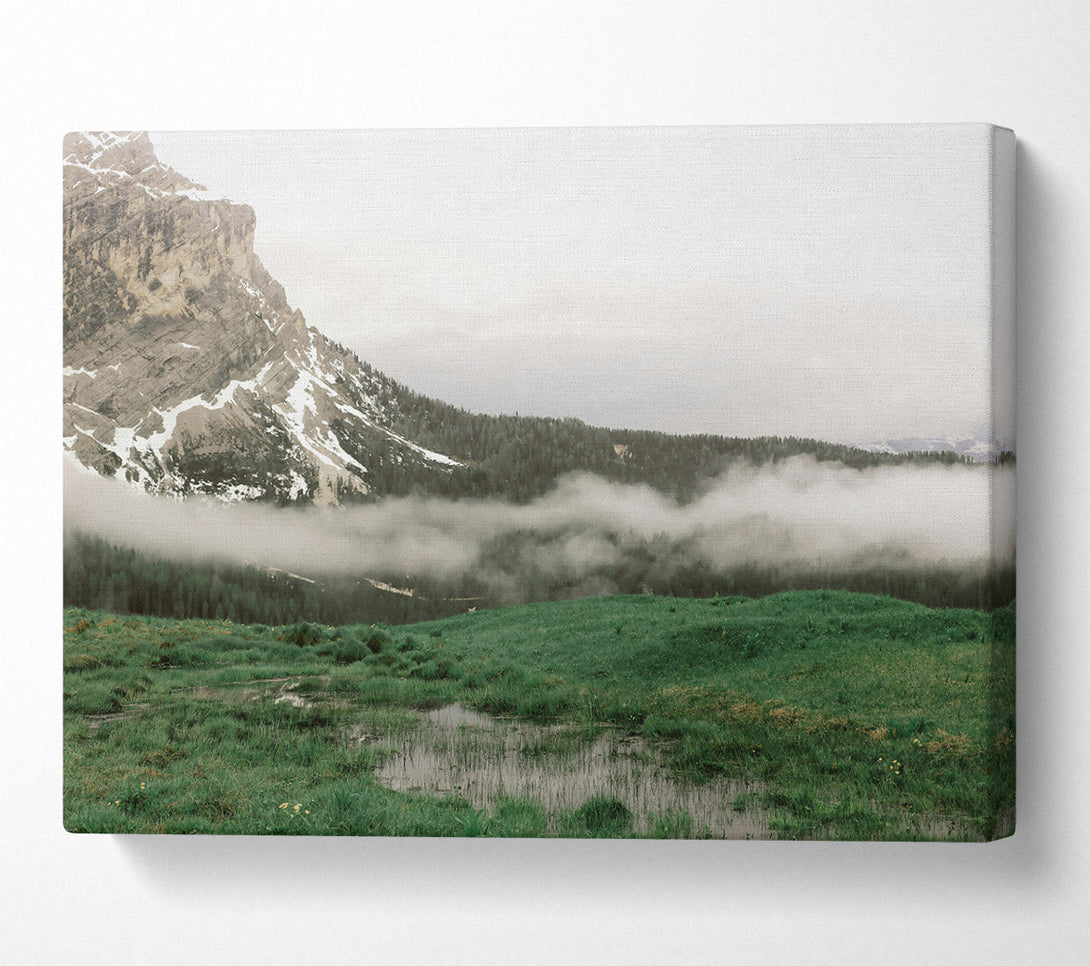  A Canvas Print of Green Mountain Mist Canvas Print