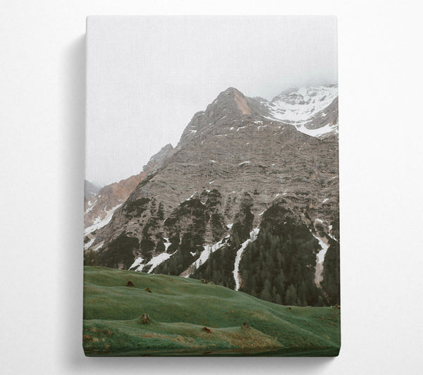  A Canvas Print of Green Mountain Valley Canvas Wall Art