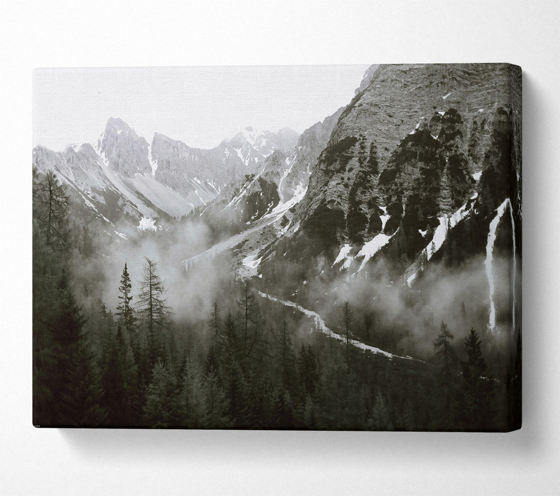  A Canvas Print of Silver Mountain Mist Canvas Art