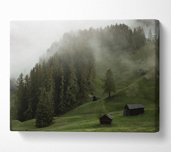  A Canvas Print of Green Mist Valley Canvas Wall Art