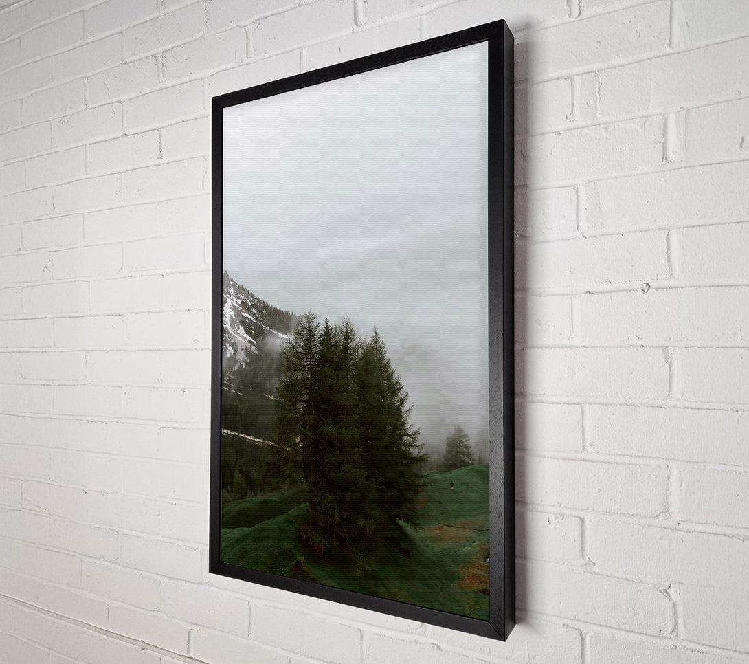  A Canvas Print of Green Mist Peaks Canvas Print