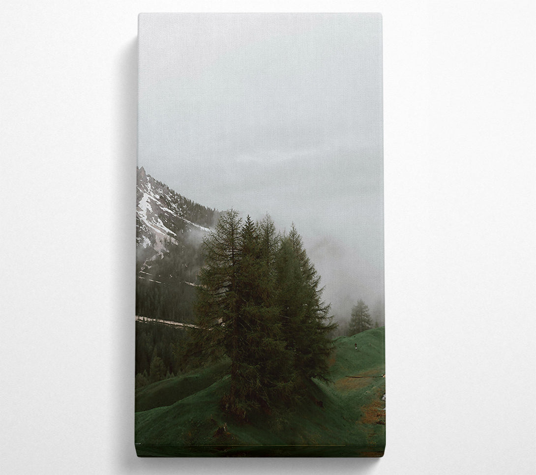  A Canvas Print of Green Mist Peaks Canvas Print