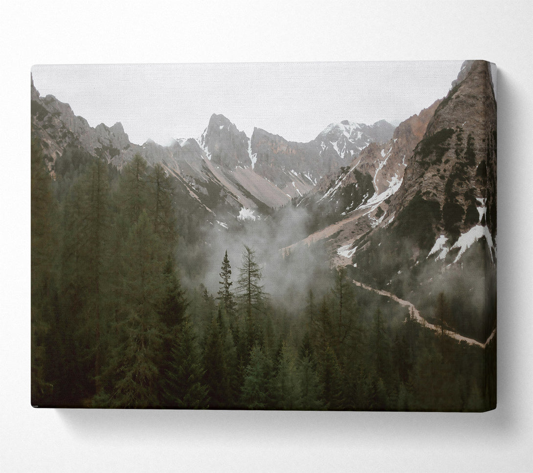  A Canvas Print of Green Mountain Mist Canvas Print