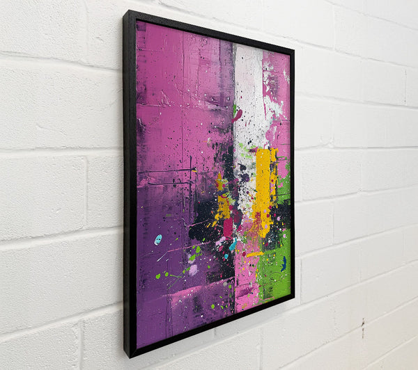 Purple Splatter And Yellow