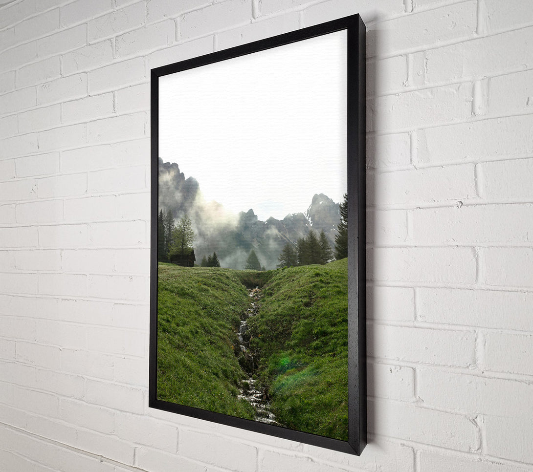  A Canvas Print of Green Creek Valley Canvas Print