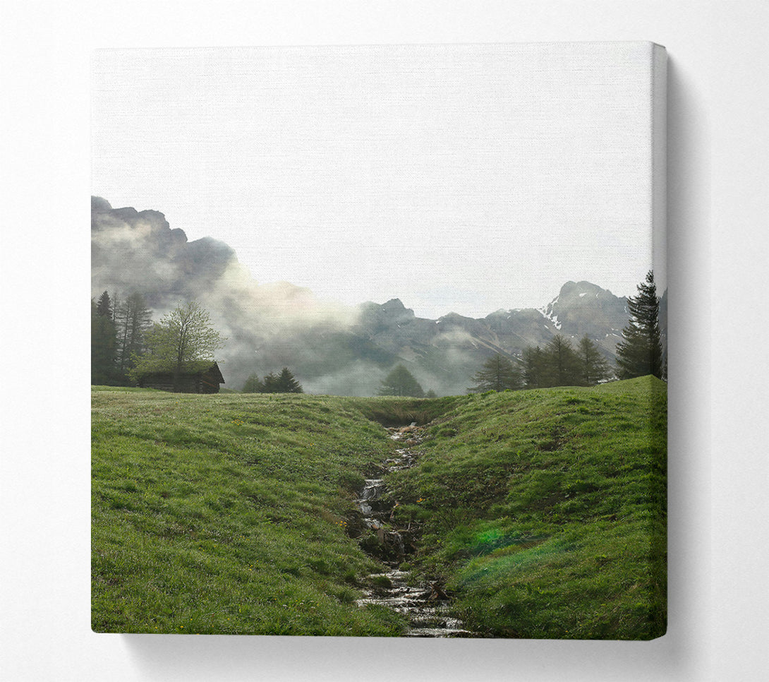  A Canvas Print of Green Creek Valley Canvas Print
