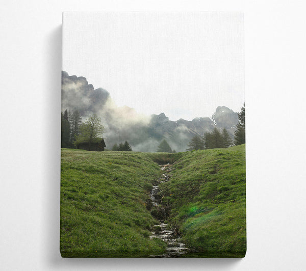  A Canvas Print of Green Creek Valley Canvas Print