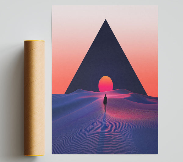 Pyramid Sun Poster