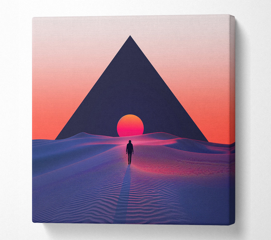  A Canvas Print of Pyramid Sun Canvas Wall Art