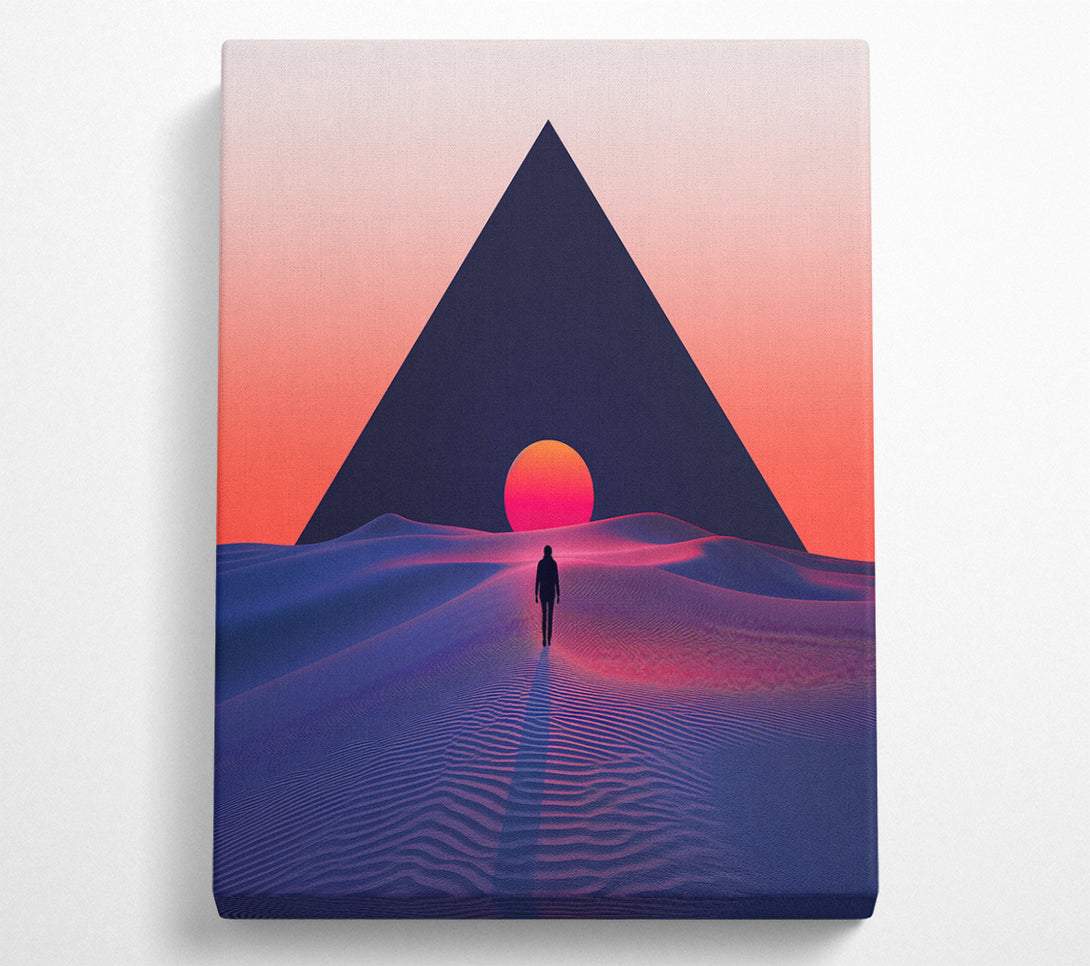  A Canvas Print of Pyramid Sun Canvas Wall Art