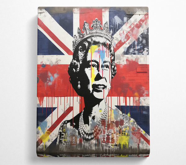  A Canvas Print of Queen Graffiti Canvas Art