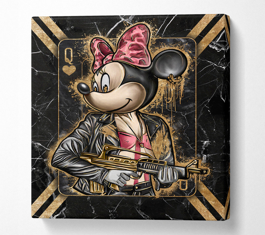  A Canvas Print of Queen Mouse Gangster Canvas Wall Art