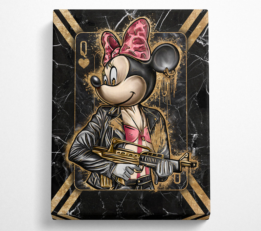  A Canvas Print of Queen Mouse Gangster Canvas Wall Art