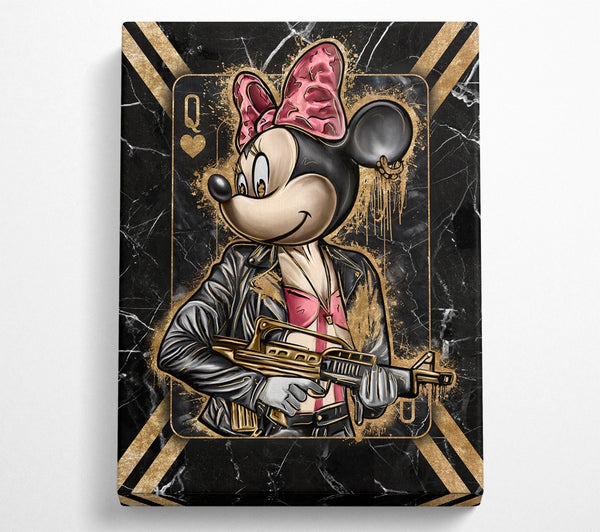  A Canvas Print of Queen Mouse Gangster Canvas Wall Art