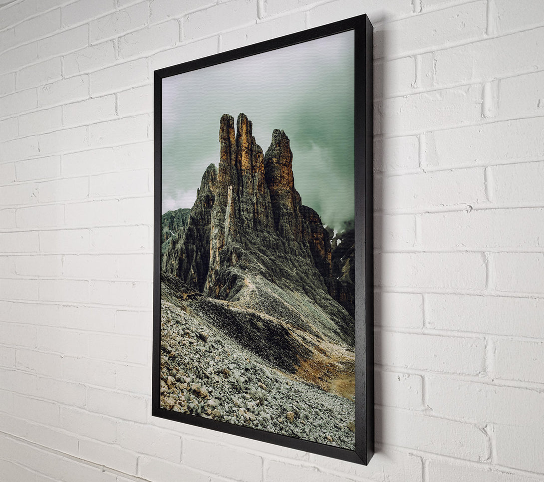  A Canvas Print of Golden Gray Peaks Canvas Wall Art