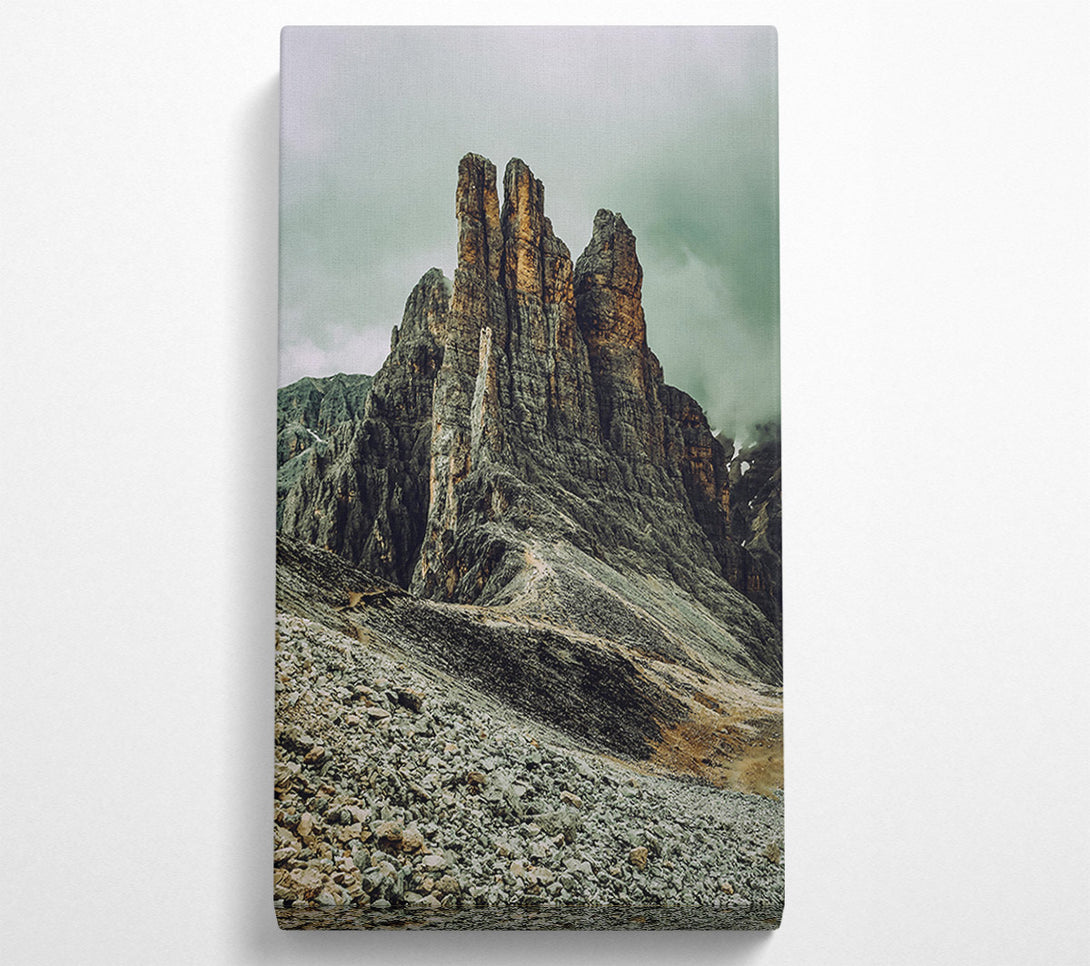  A Canvas Print of Golden Gray Peaks Canvas Wall Art