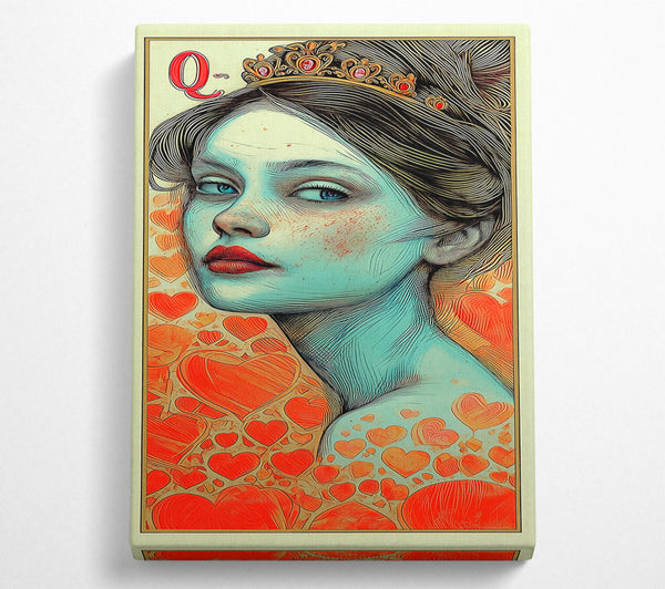  A Canvas Print of Queen Of Hearts Canvas Print