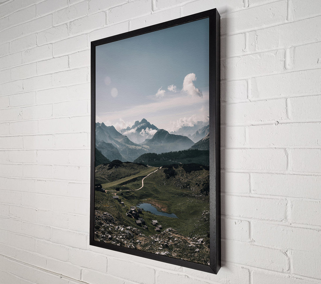  A Canvas Print of Azure Mountain Haven Canvas Print