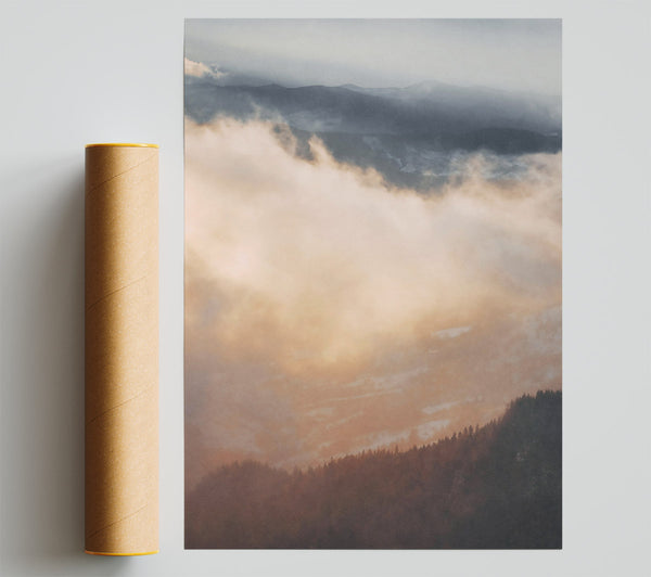 Golden Cloud Forest Poster