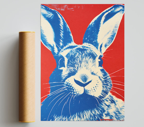Rabbit Retro Giclee Print