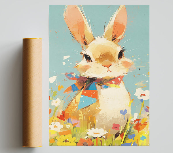 Rabbit Scarf Print