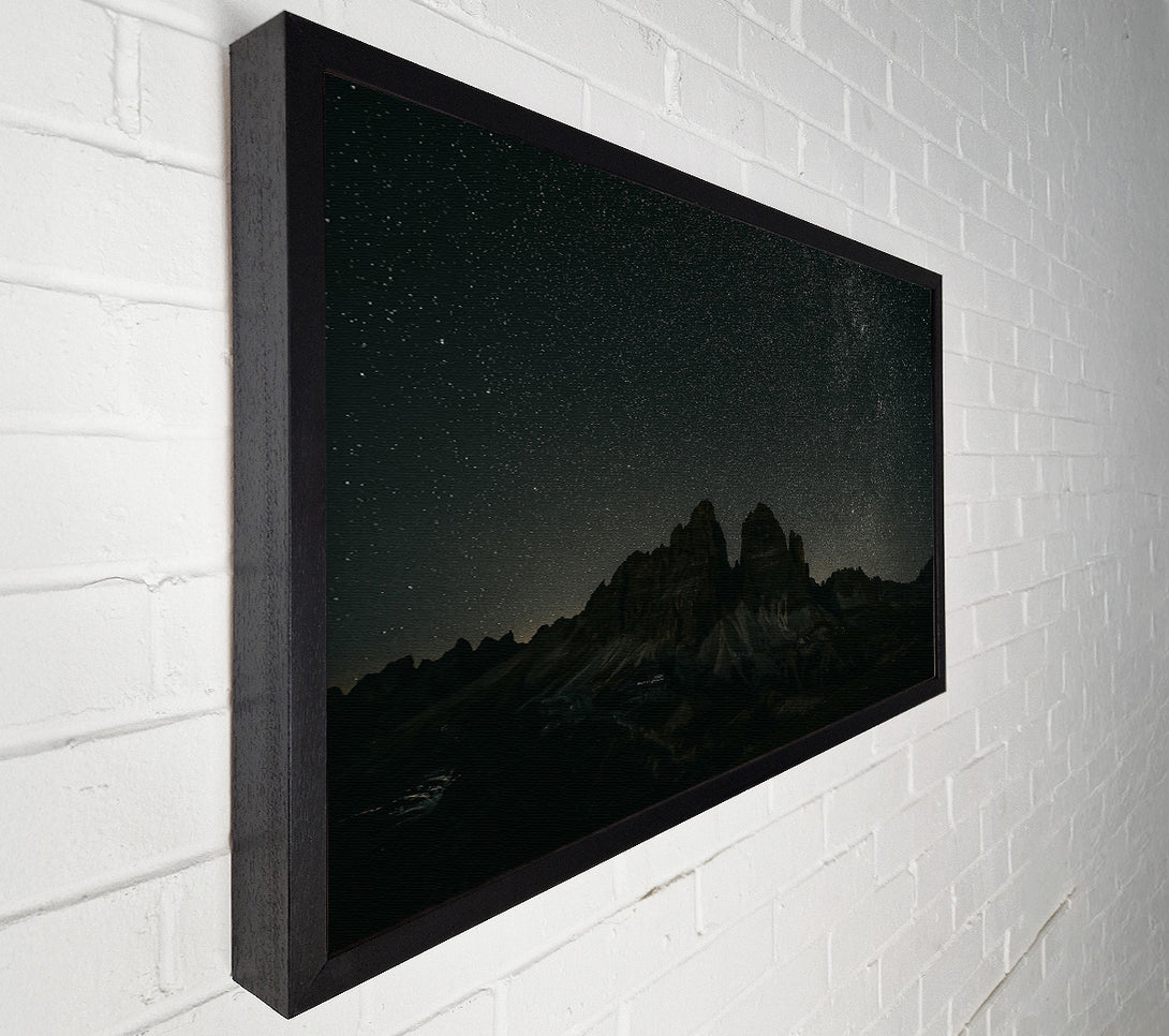  A Canvas Print of Black Mountain Starscape Canvas Print