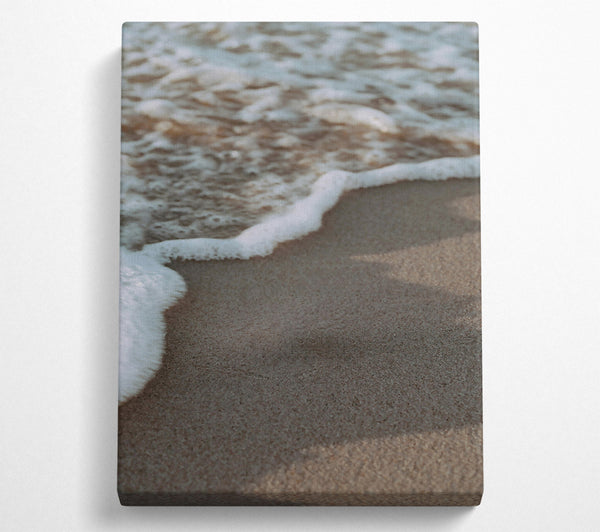  A Canvas Print of Golden Sand Tide Canvas Print