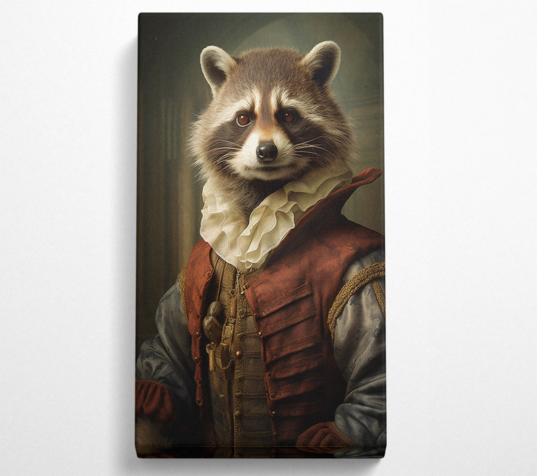  A Canvas Print of Racoon Renaissance Canvas Wall Art