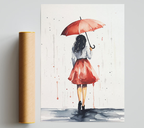 Rain Fashion Poster