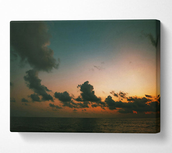  A Canvas Print of Orange Cloud Dusk Canvas Wall Art
