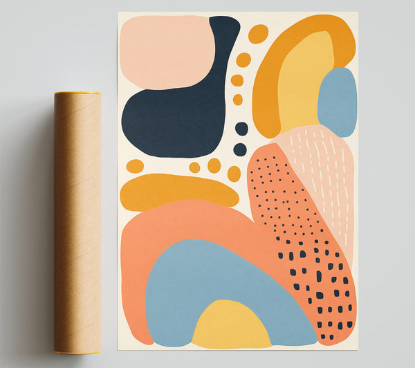 Rainbow Pattern Love Print