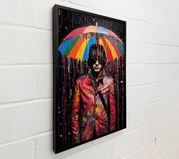 Rainbow Umbrella Man