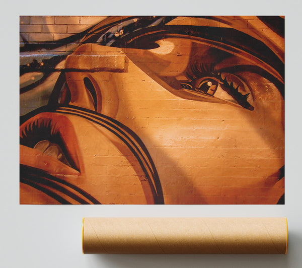 Golden Eye Glance Print