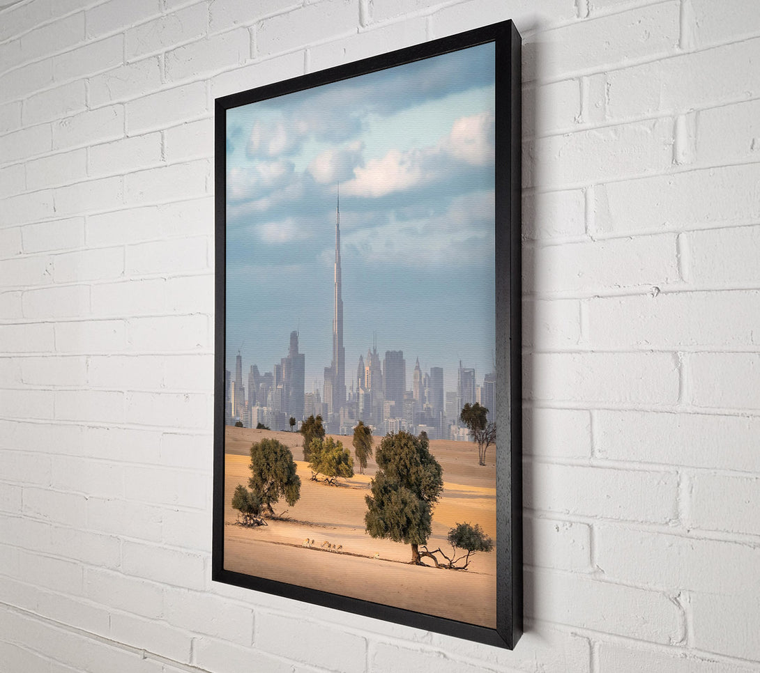  A Canvas Print of Golden Sand Skyline Canvas Wall Art