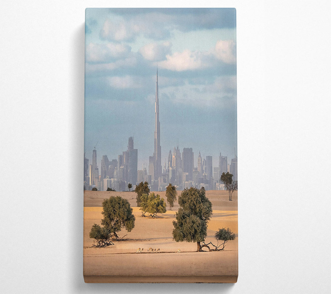  A Canvas Print of Golden Sand Skyline Canvas Wall Art