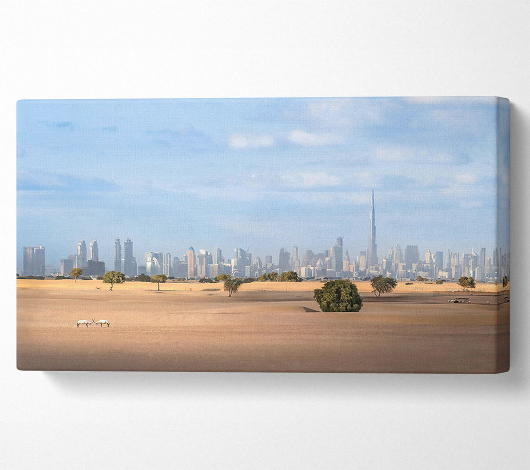 A Canvas Print of Golden Dunes Skyline Canvas Art