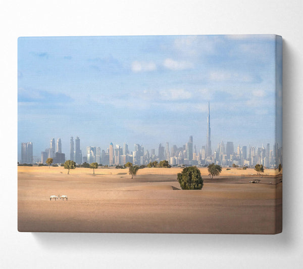  A Canvas Print of Golden Dunes Skyline Canvas Art