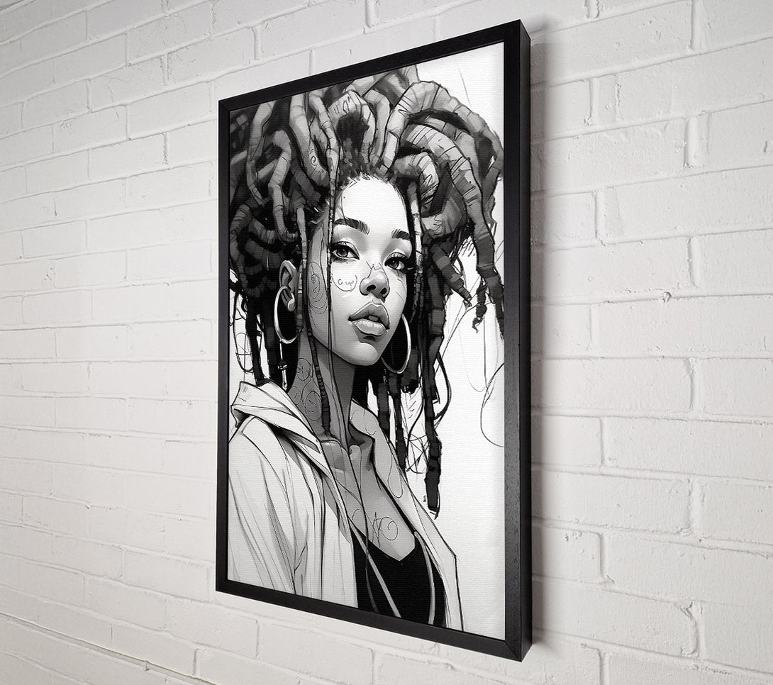  A Canvas Print of Rasta Girl Vagabombe Canvas Art