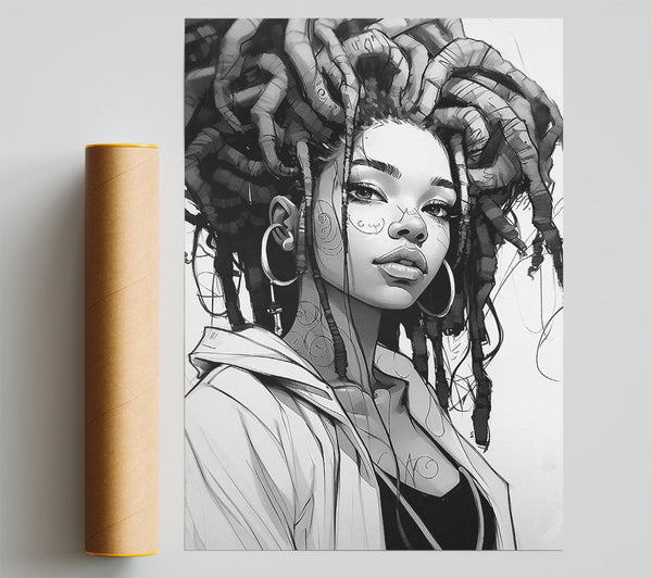 Rasta Girl Vagabombe Giclee Print