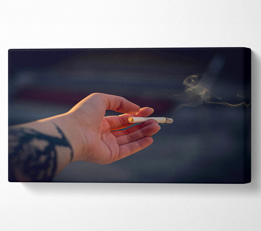  A Canvas Print of Golden Smoke Escape Canvas Art